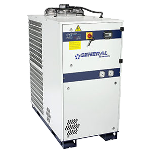 Complete Air cooled chiller with General Air Products logo