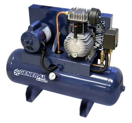 Lubricated Tank Mount Fire Protection Air Compressors