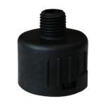 a black plastic item with a screw on top of it