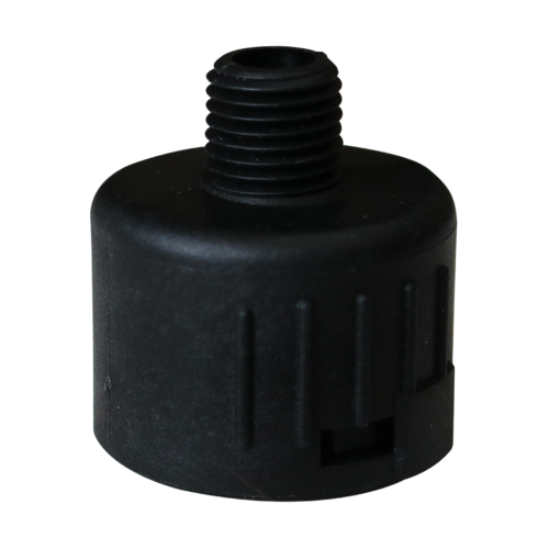 a black plastic item with a screw on top of it