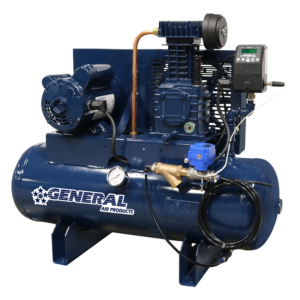 Lubricated Tank Mount Fire Protection Air Compressors with Digital Pressure Switch & Auto Drain