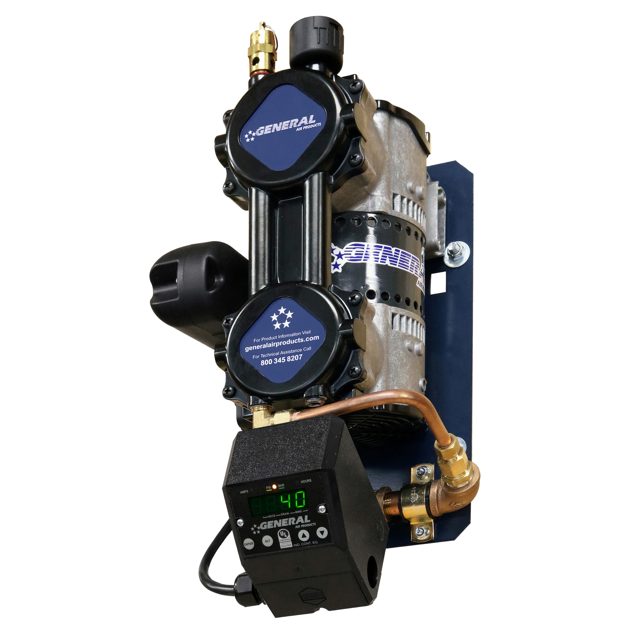 OLRV25033AC Riser Mounted Oil Less Compressor | General Air