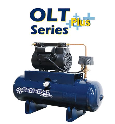 General Air Products Oil Less Tank Mounted Fire Protection Air Compressor