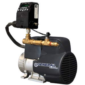 Quiet Oil-Less Riser & Tank Mount Fire Protection Air Compressors with Digital Pressure Switch