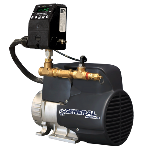 Quiet Oil-Less Riser & Tank Mount Fire Protection Air Compressors with Digital Pressure Switch