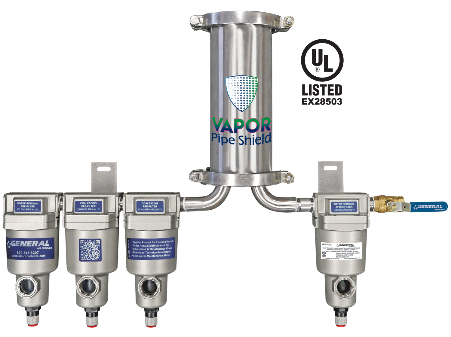Vapor Pipe Shield Unit - VPS-500A with UL listing