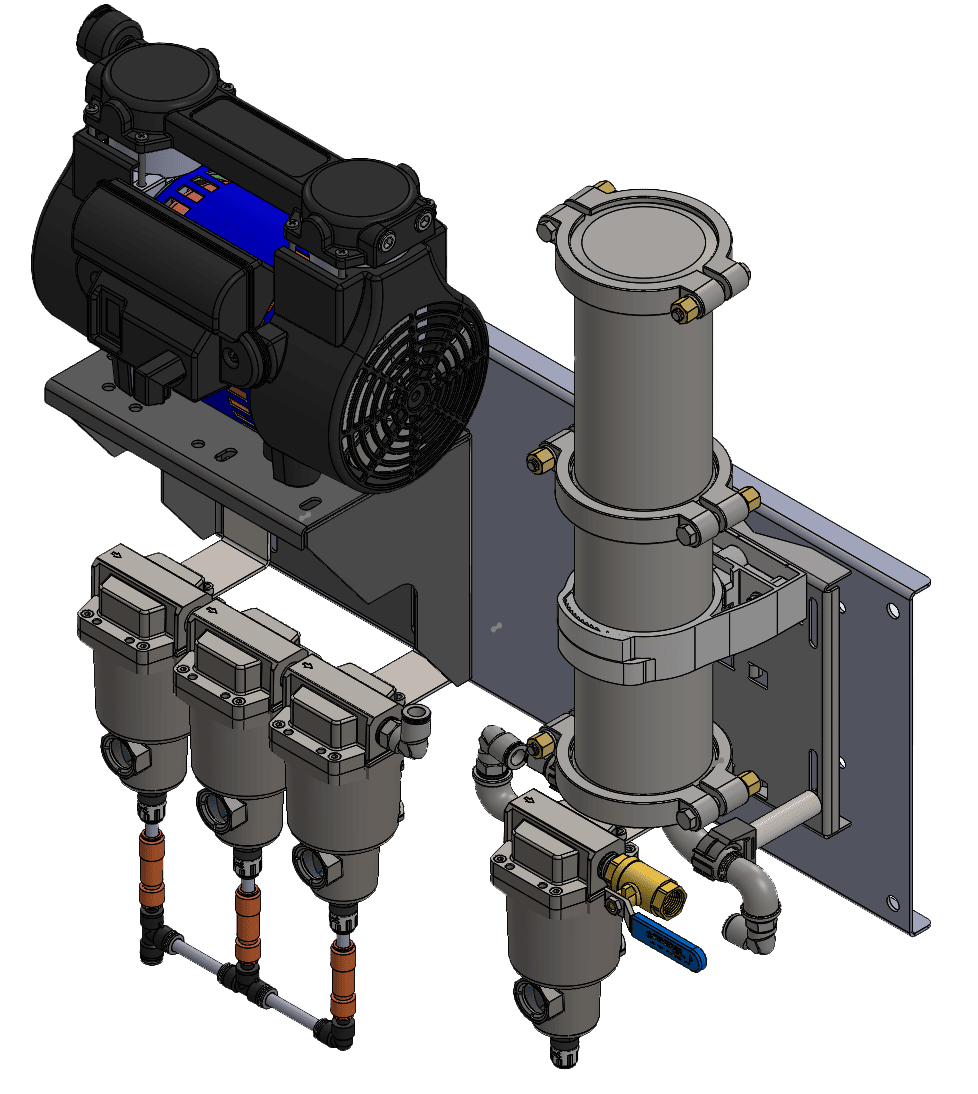 Vapor Pipe Shield® & 50Hz Oil-Less Air Compressor Package